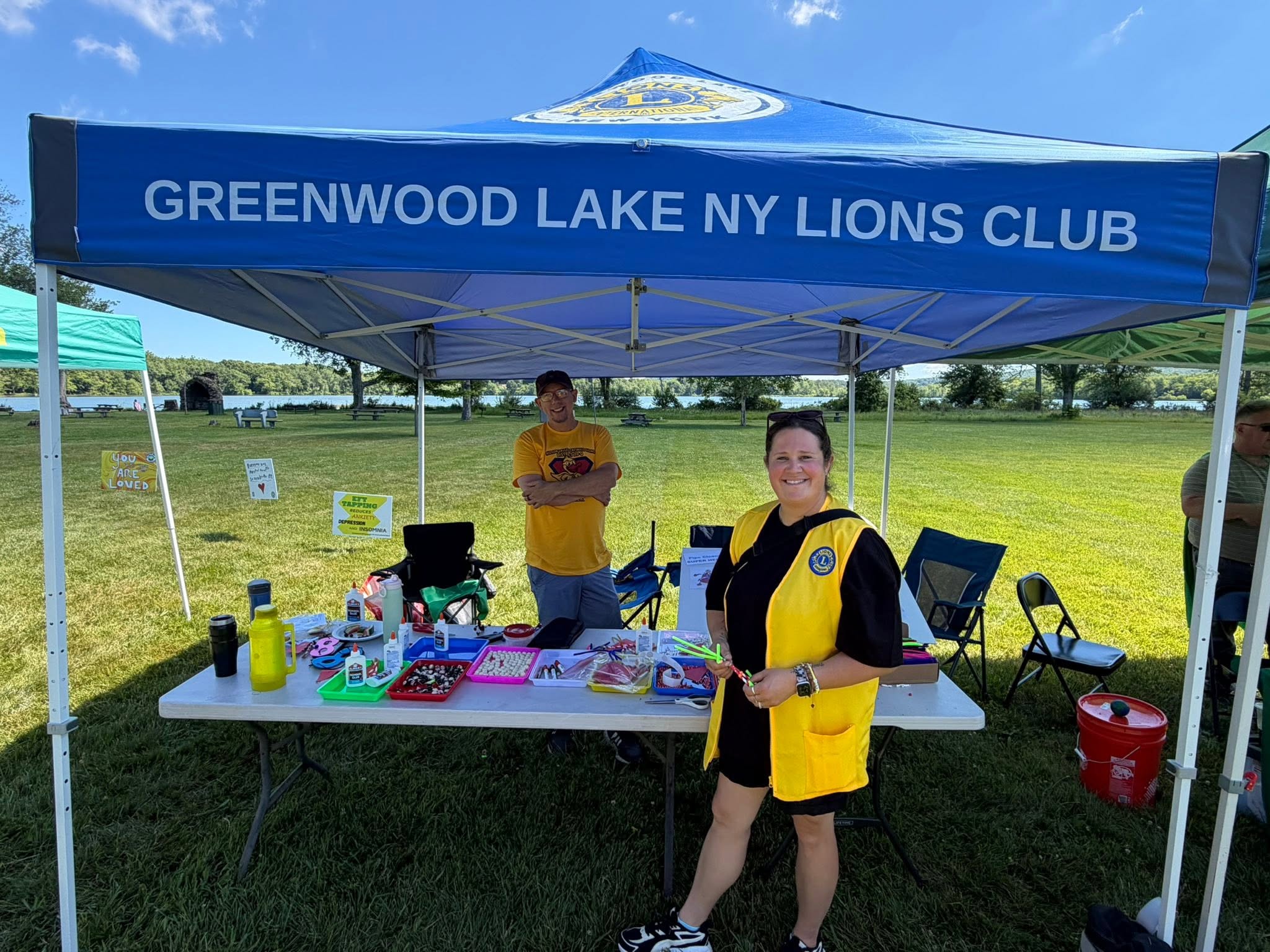 Greenwood Lake NY Lions Club craft table
